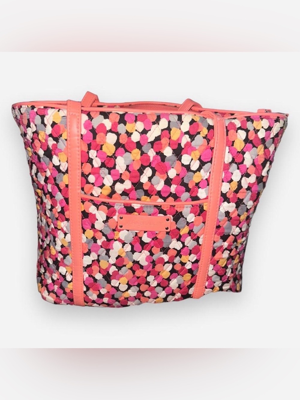 Vera Bradley Coral Pink Multi-Color Pattern Tote